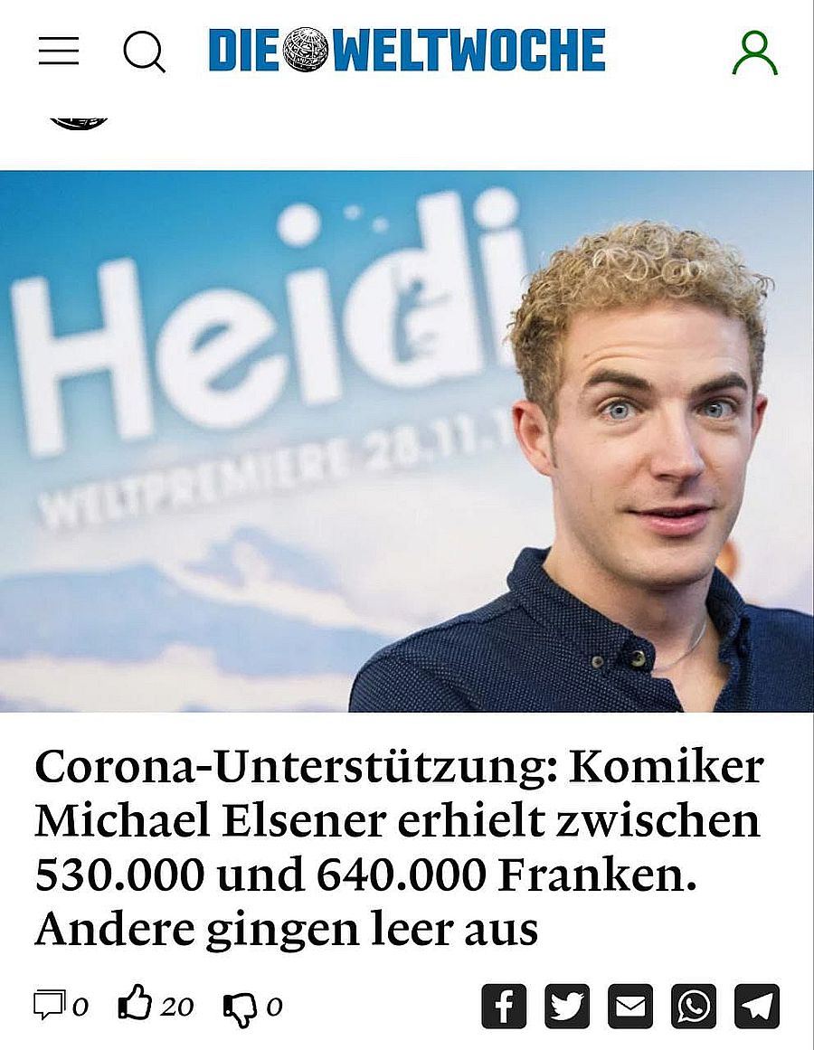 Michael Elsener ist sich gut bezahlt für nichts zu schade