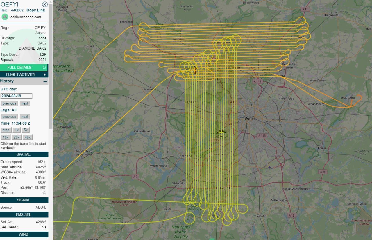 Parallelflüge über Berlin