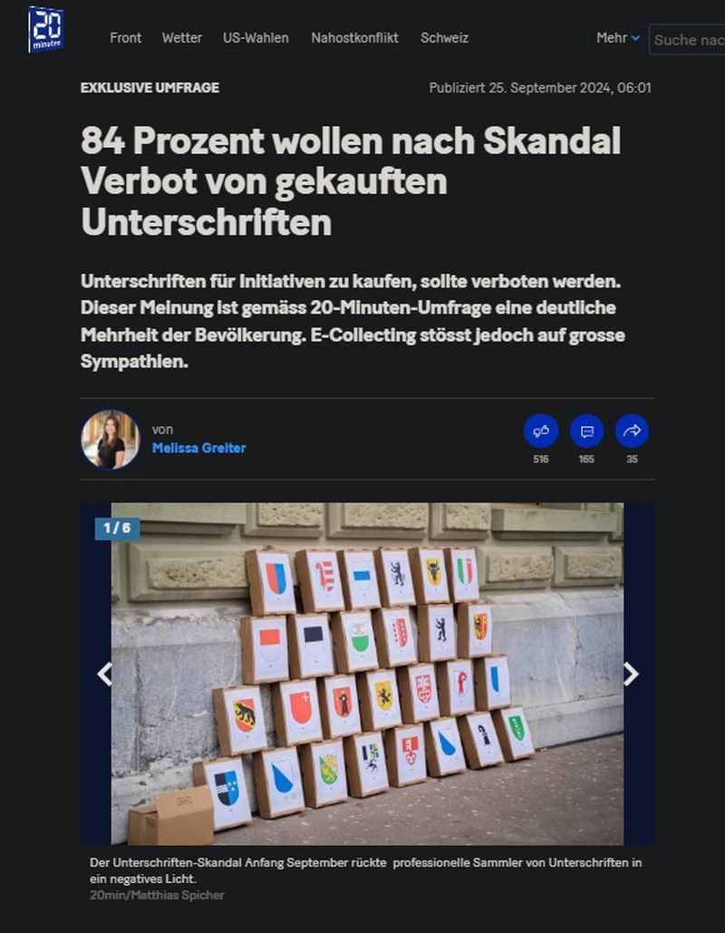 Unterschriften-Bschiss: Ein Skandal, der keiner war