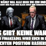 Nun wählt mal alle brav die CDU und AFD