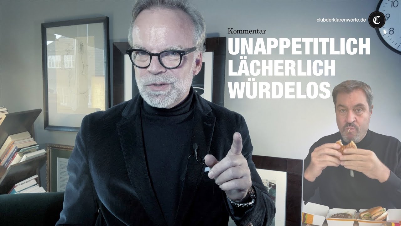 Verstörend unappetitlich und peinlich inszenierte Volksnähe. Söder &#038; Merz