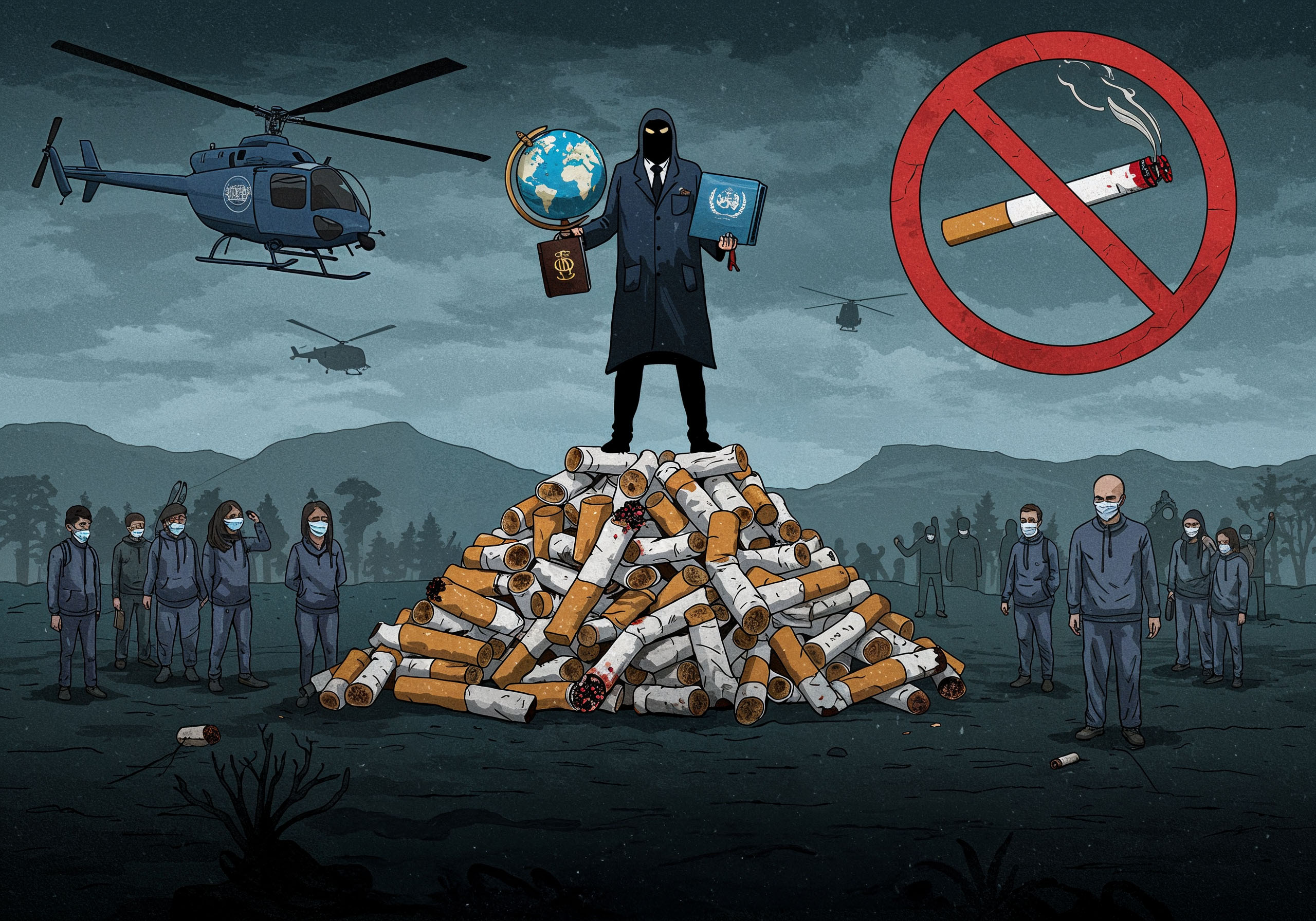 Y stori ryfedd ond wir am sut y gwnaeth gwaharddiadau ysmygu baratoi'r ffordd ar gyfer llywodraeth fyd-eang