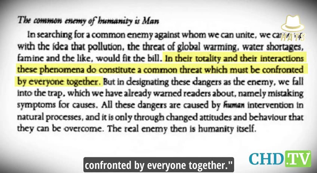 Club of Rome: Der wahre Feind … ist die Menschheit selbst