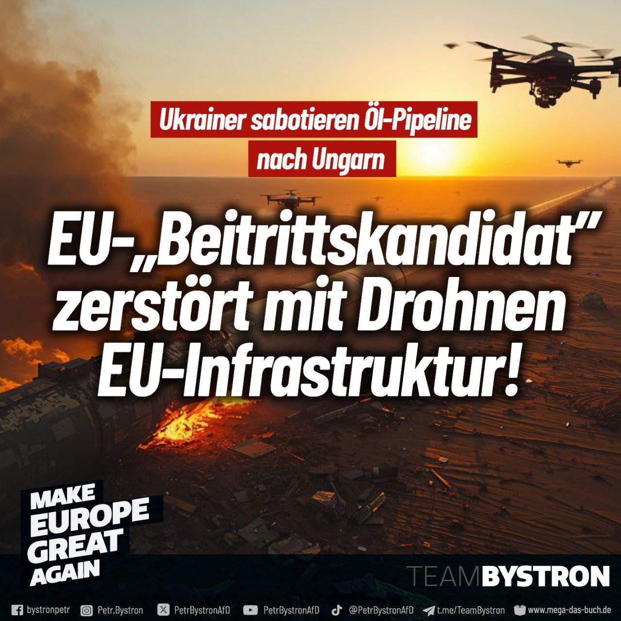 EU-"Beitrittskandidat" zerstört mit Drohnen EU-Infrastruktur