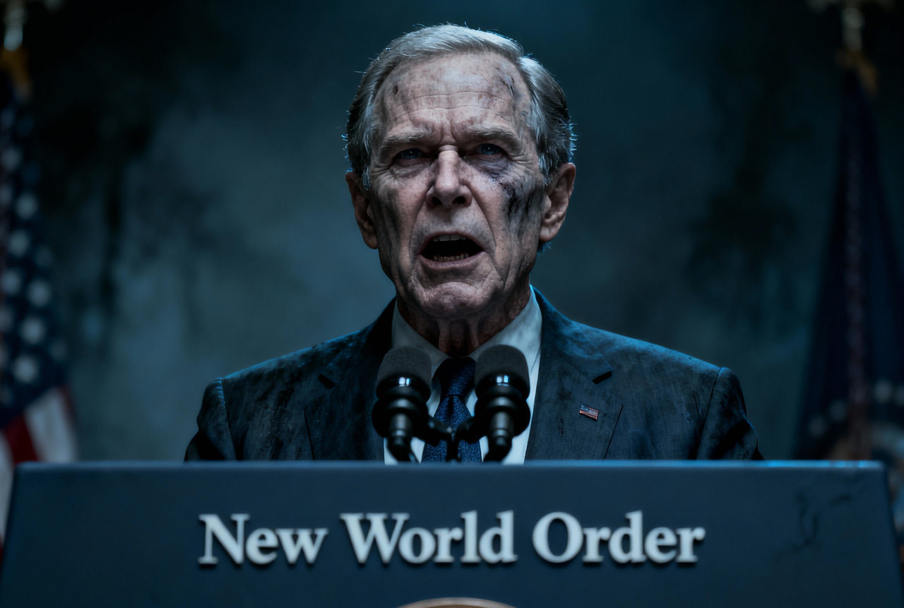 Bushs unheimliche Rede über die Neue Weltordnung