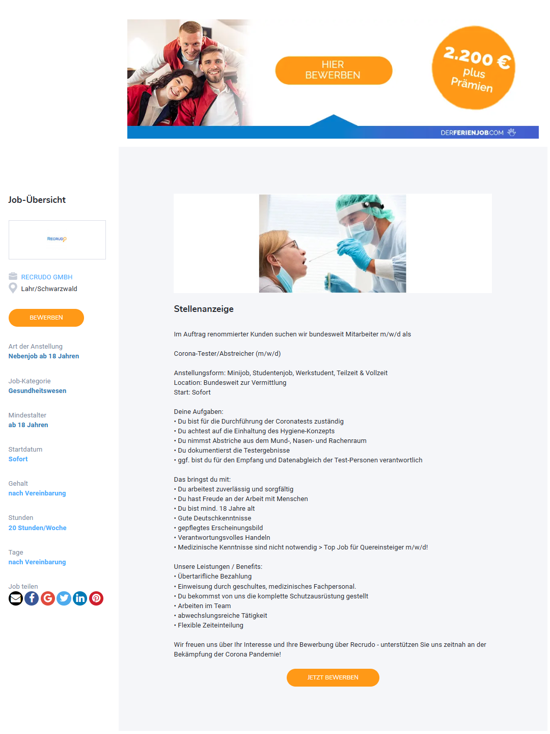 Corona-Tester gesucht - Steht der Wahnsinn wieder auf Start?