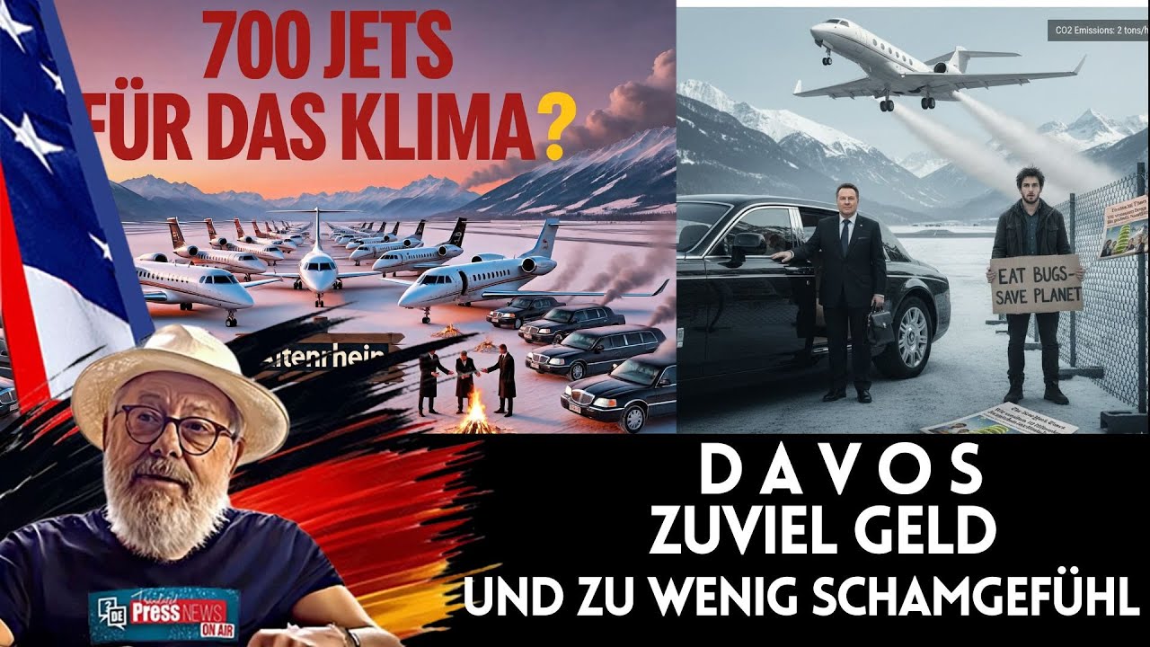 Davos Heuchelei: Wenn Klimaschutz im Jet landet, sie reden vom Verzicht und buchen die Startbahn