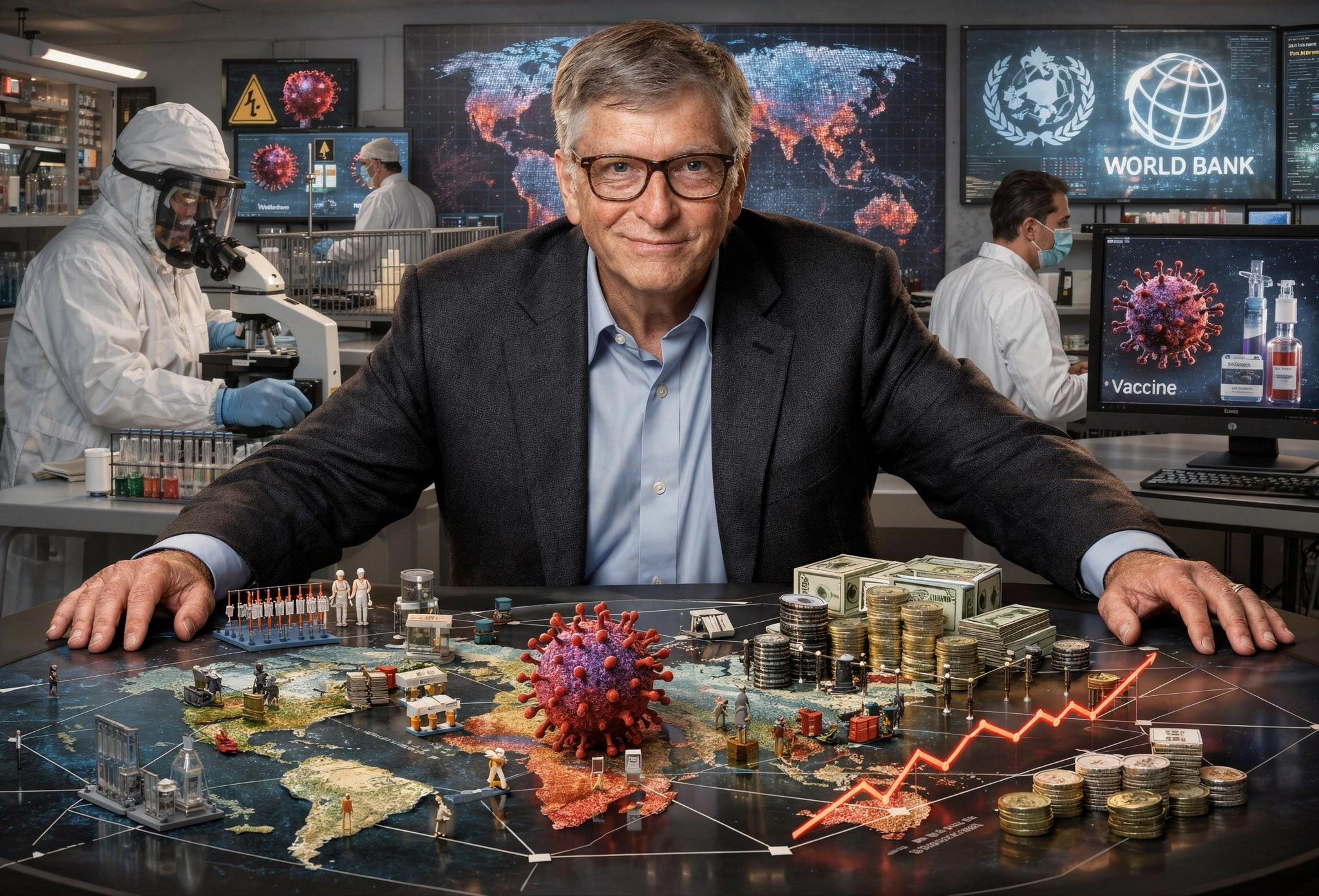 Bill Gates finanziert die Zukunft der globalen Panik