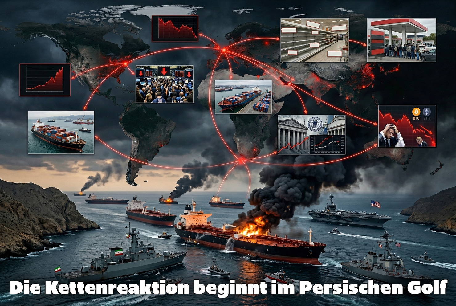 Die Kettenreaktion beginnt im Persischen Golf