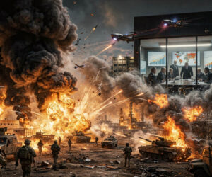 War as a smokescreen for world politics.