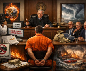 Schuldig: Das Klima. Beweis: Keiner. Förderer: Milliardäre. Fragen? Verboten.