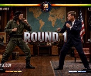 Che vs JFK: Bossfight mit Atompilz
