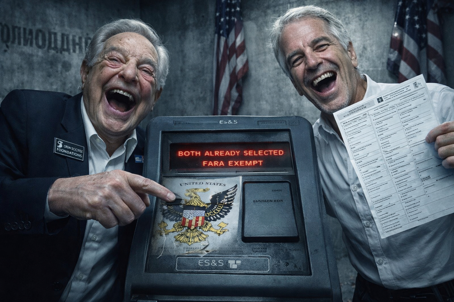 Wahlmanipulation als Geschäftsmodell: Wie Epstein das Schlupfloch erkannte, das Soros und Russland nutzten
