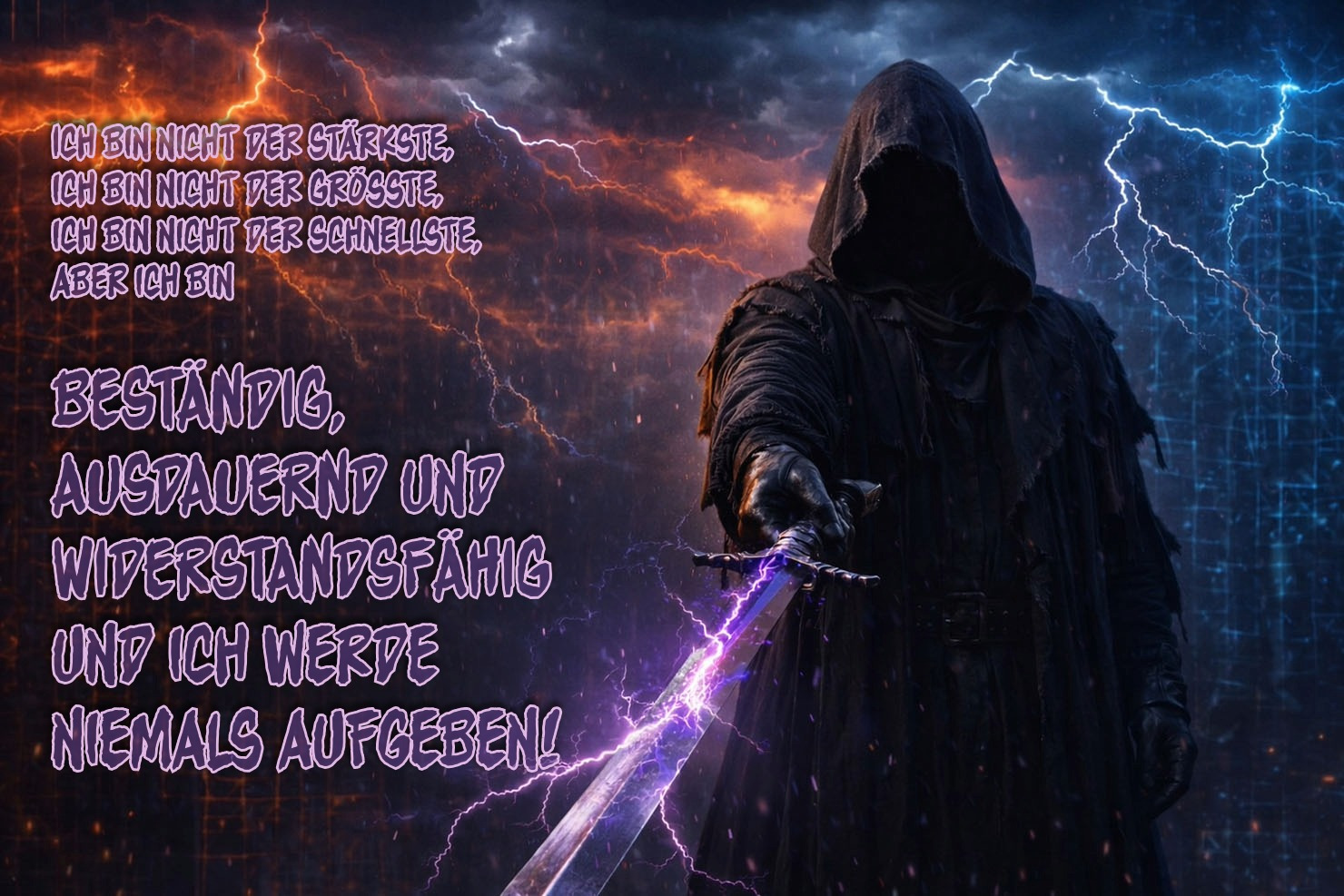 Niemals aufgeben