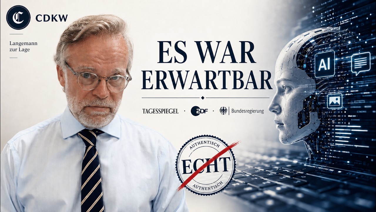Der KI-Betrug im Journalismus – und warum ich NICHT empört bin.