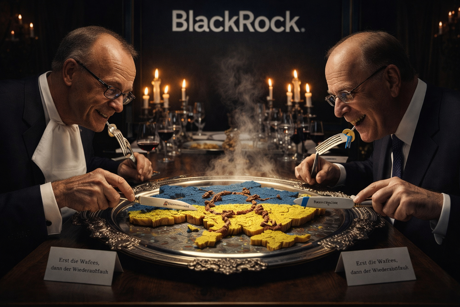 Der BlackRock-Kanzler und der Krieg, an dem sein Konzern doppelt verdient