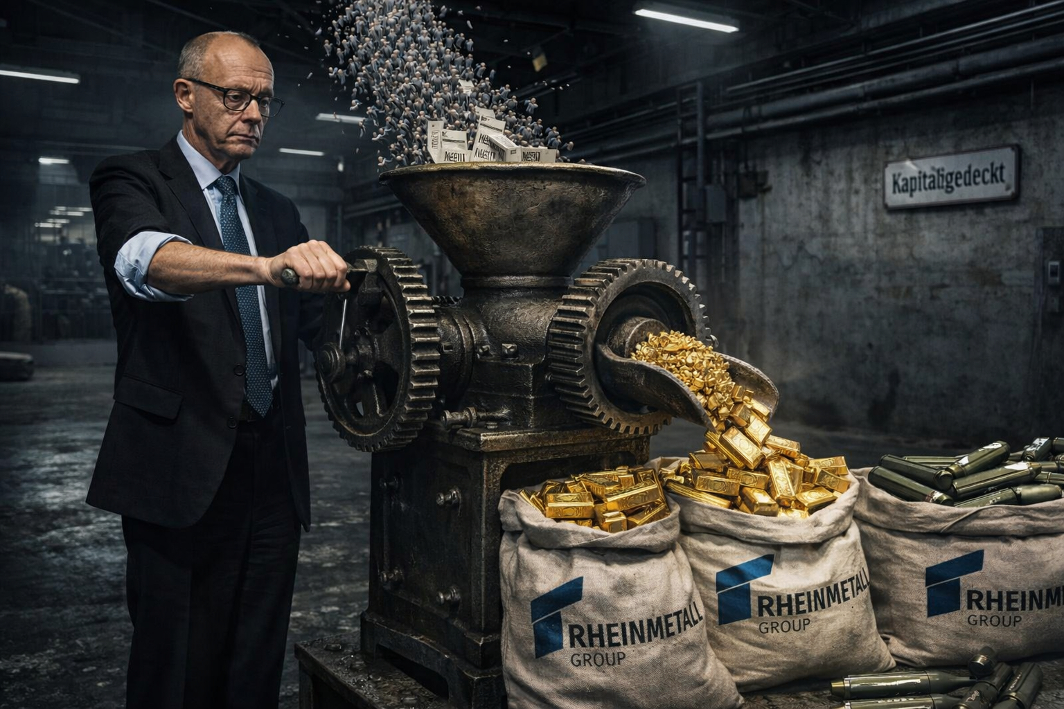 Der BlackRock-Kanzler und der Krieg, an dem sein Konzern doppelt verdient