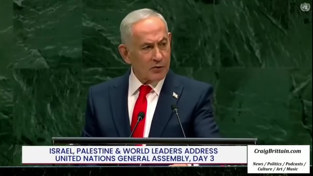Netanyahu droht New York am UNO-Rednerpult vor leeren Rängen