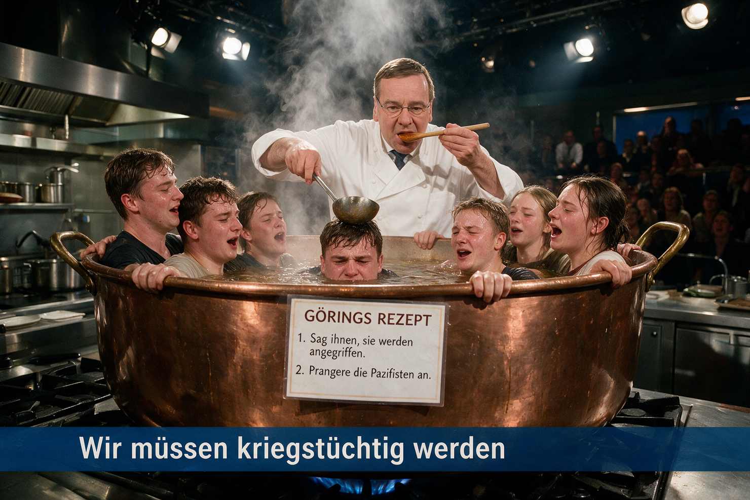 Wie wenige ein ganzes Volk kriegstüchtig reden | Dravens Tales from the Crypt Wie wenige ein ganzes Volk kriegstüchtig reden