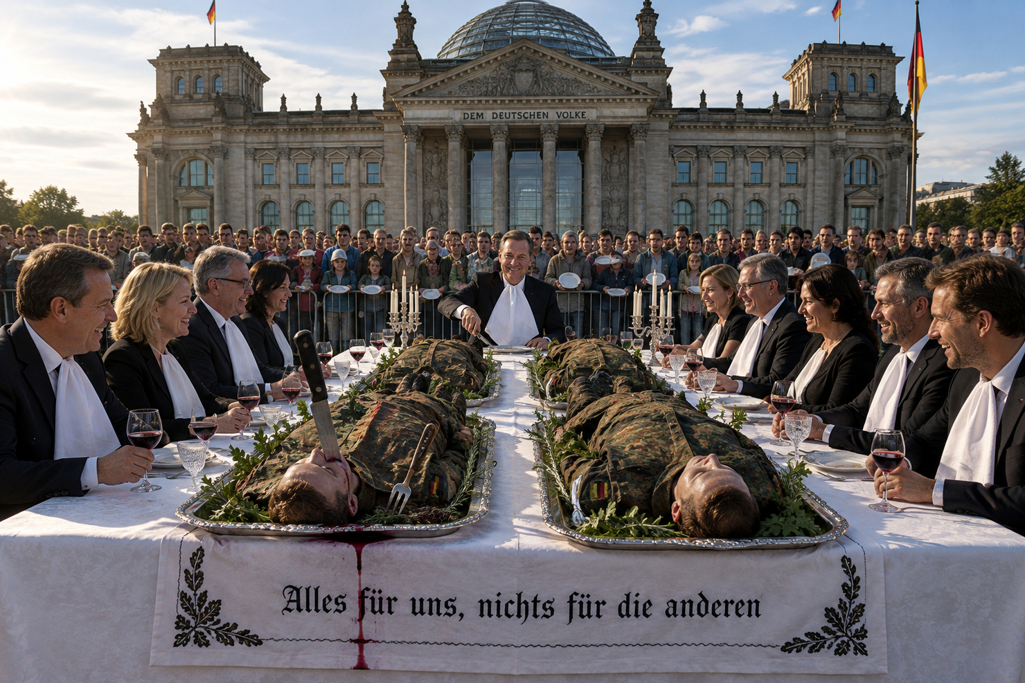 Wie wenige ein ganzes Volk kriegstüchtig reden | Dravens Tales from the Crypt Wie wenige ein ganzes Volk kriegstüchtig reden