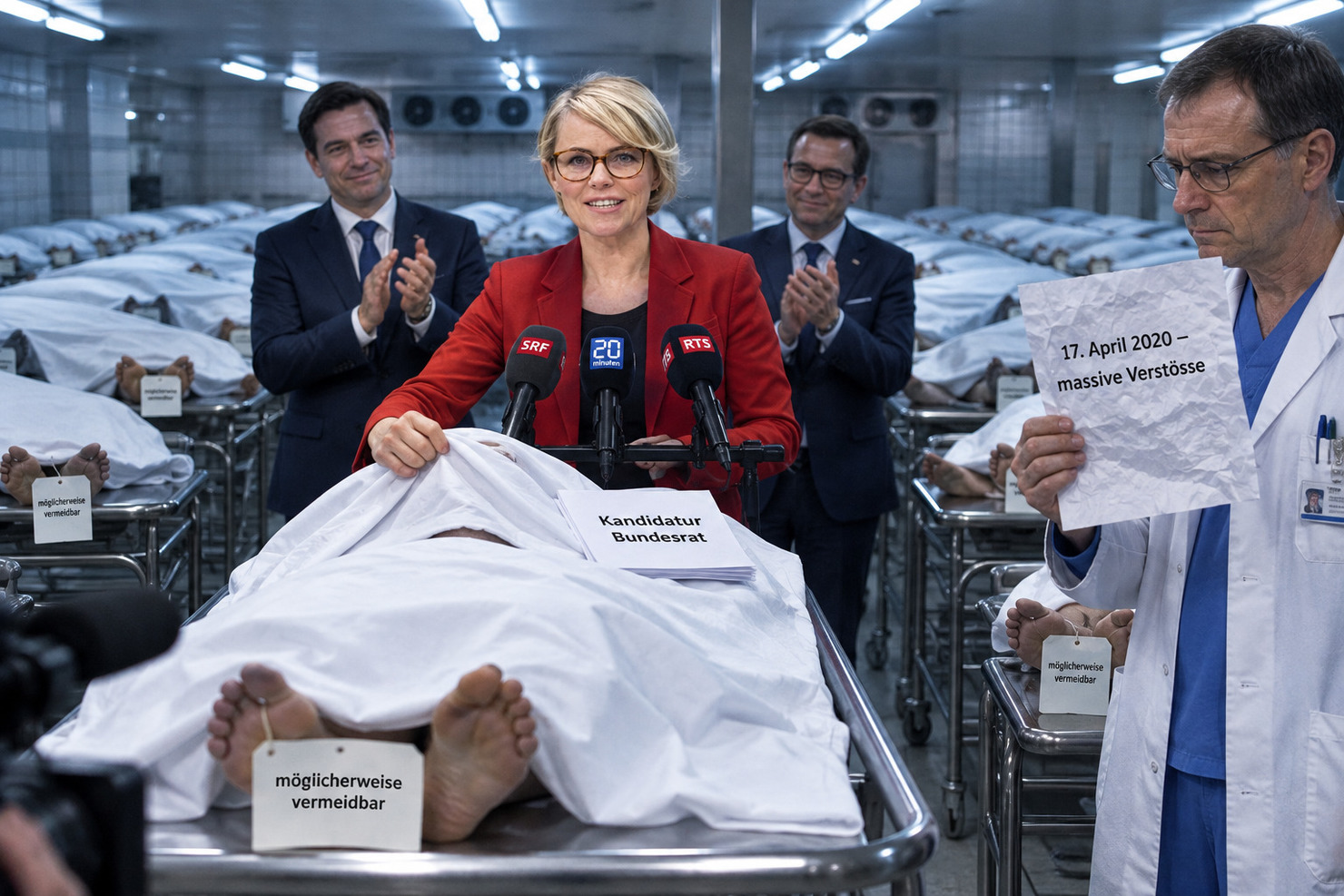 Rickli will in den Bundesrat, das Volk bezahlt: Intensivbett gestrichen, Busse versteckt, Franchise hoch | Dravens Tales from the Crypt Rickli will in den Bundesrat, das Volk bezahlt: Intensivbett gestrichen, Busse versteckt, Franchise hoch