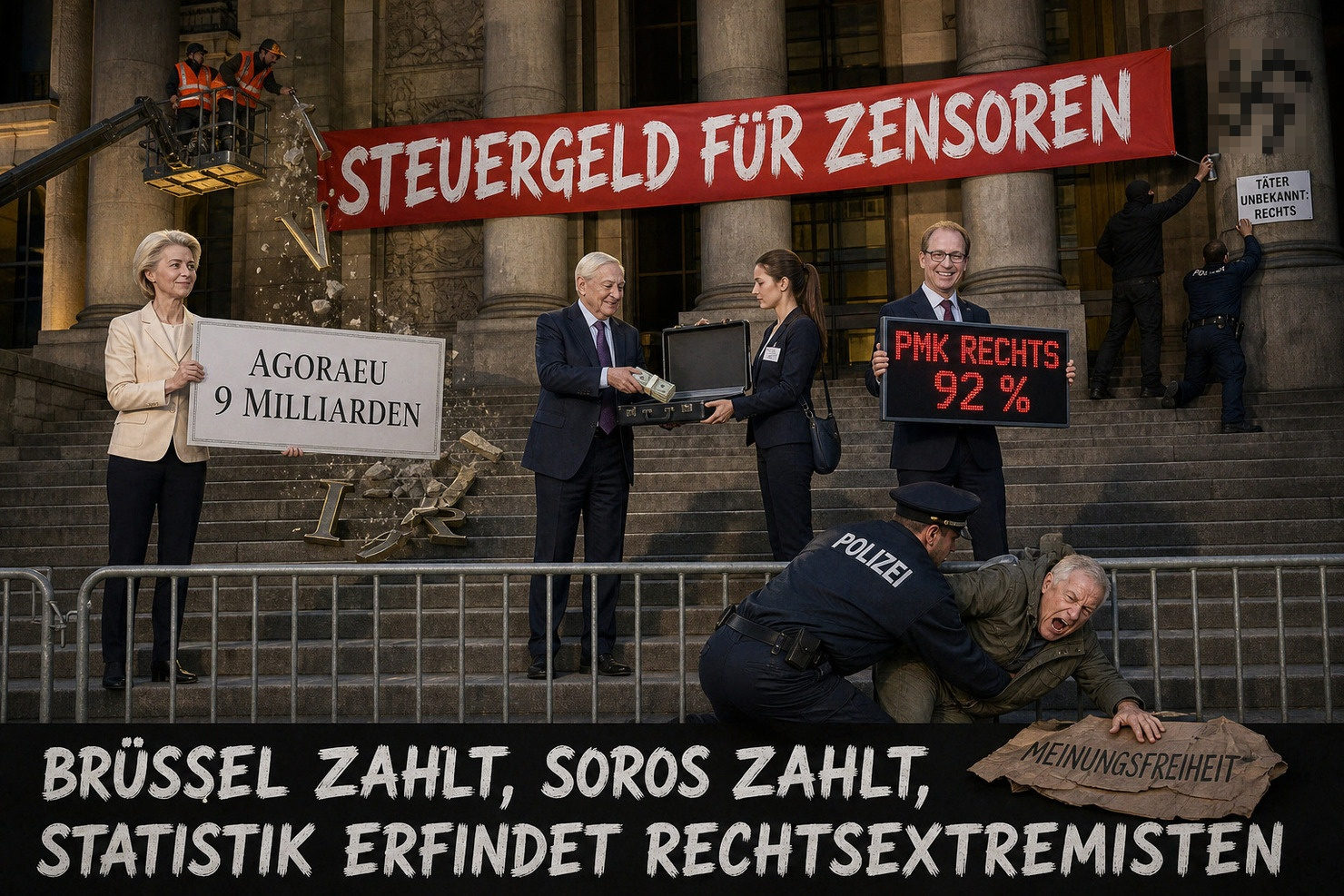 Steuergeld für Zensoren: Brüssel zahlt, Soros zahlt, Statistik erfindet Rechtsextremisten | Dravens Tales from the Crypt Steuergeld für Zensoren: Brüssel zahlt, Soros zahlt, Statistik erfindet Rechtsextremisten
