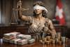Justitia trägt eine Augenbinde – aber nur, damit sie den Kontostand nicht sieht