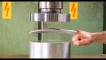 Can a hydraulic press bend Wolverine's claws?