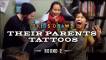 Kinderen tekenen de tatoeages van hun ouders